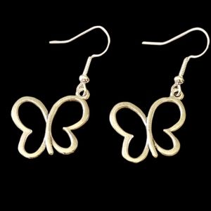Open butterfly earrings
